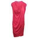 Red Draped Dress - Alexander Mcqueen