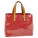 LOUIS VUITTON Monogram Vernis Reade PM Hand Bag Pink M91221 LV Auth 36250 - Louis Vuitton