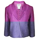 Vintage Metallic Fuchsia Zip Jacket Spring 2001 Collection  - Chanel
