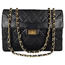 Chanel shoulder bag Timeless Classica 2.55 matelassé in black leather