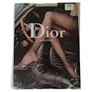 Meia-calça Dior nude de náilon com strass (Tamanho 1)