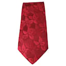 Red Print Embossed Tie - Hugo Boss