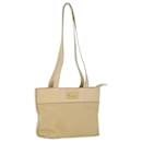 CELINE Shoulder Bag Enamel nylon Beige Auth 36352 - Céline