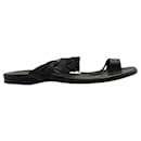 Black Thong Flat Sandals - Hermès