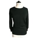 CHANEL UNIFORM Black wool sweater very good condition TS - Chanel