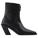 Eclair Zipper Boots in Black Leather - Autre Marque