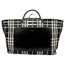 Large nova check tote (Shopper) from leather and canvas - Burberry