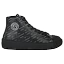 Versace La Greca Print High-Top Sneakers