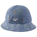 Hut aus regeneriertem Denim - Marine Serre - Blau - Baumwolle