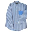 Beautiful shirt 100%. Blue striped cotton L/40 Ralph Lauren - Polo Ralph Lauren