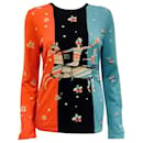 Chanel Multi Colored Cashmere Cupid & Man on Horse Sweater