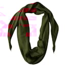 Red Large Losange stole - Hermès