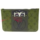 LOUIS VUITTON x YAMAMOTO KABUKI MASK PR NEVERFULL CANVAS MONOGRAM POUCH - Louis Vuitton