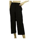 Dsquared 2 D2 Black Woolen high waisteded Cropped Trousers Pants size XS - Dsquared2