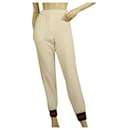 Philipp Plein Couture Pantalón de chándal de viscosa blanco Pantalón talla S