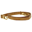 LOUIS VUITTON Shoulder Strap Leather 35.4"" Beige LV Auth 36890 - Louis Vuitton
