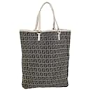 FENDI Zucchino Canvas Sac à Main Bleu Marine 2384-8BH006-028 auth 36667 - Fendi