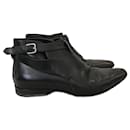 SAINT LAURENT  Ankle boots T.eu 40 Leather - Saint Laurent