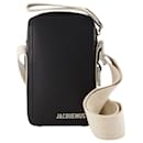 Le Cuerda Vertical Crossbody - Jacquemus -  Black - Leather
