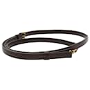 LOUIS VUITTON Shoulder Strap Leather 36.6""-43.7"" Brown LV Auth 36953 - Louis Vuitton