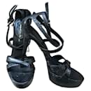 GIANVITO ROSSI  Sandals T.eu 37.5 Exotic leathers - Gianvito Rossi