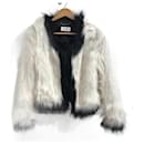 SAINT LAURENT  Coats T.International S Faux fur - Saint Laurent