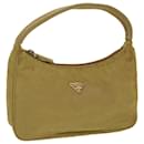 PRADA Pochette Accessoire Nylon Kaki Auth 37012 - Prada