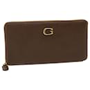 GUCCI Long Wallet Leather Gray 035218418470 Auth am3871 - Gucci