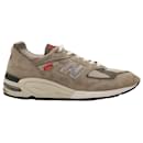 New Balance 990V2 History Pack Sneakers in Grey Suede