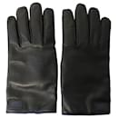 Gucci Gloves with Knitted Cashmere Lining in Black Leather