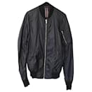 Rick Owens Bomber Jacket in Black Nylon Polyamide
