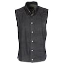 Dsquared2 Buttoned Vest in Navy Blue Cotton