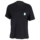 Camiseta de algodón negro con logo orgánico BB de Balenciaga