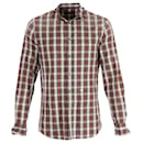 Dsquared2 Checkered Shirt with Elbow Patch in Multicolor Cotton