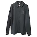 Nike Button Front Jacket in Black Cotton