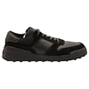 Tod's Panelled Low-Top Sneakers in Black Leather