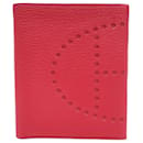 NEW HERMES EVELYNE RED BOUGAINVILLIERS GOAT LEATHER WALLET WALLET - Hermès