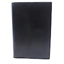 VINTAGE COVER HOLDER AGENDA HERMES GM BLACK GOAT LEATHER DIARY COVER - Hermès