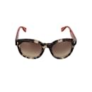 Fendi Acetate and Tortoiseshell Colorblock Sunglasses