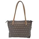 Sac à main en toile marron Fendi
