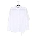 Sacai White Cotton Pleated Back Shirt