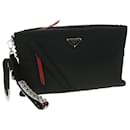 PRADA Clutch Bag Nylon Black Auth 37477 - Prada