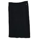 CHANEL Black Cashmere Skirt - Chanel