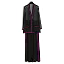 94Traje A Suit Black Silk Chiffon ES36 - Chanel