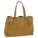 PRADA Shoulder Bag Leather Brown Auth am3914 - Prada