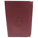 MUST DE CARTIER DIARY COVER IN BORDEAUX LEATHER LEATHER DIARY HOLDER - Cartier