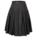 Chanel Black Pleated Skirt