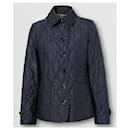 Jacket with thermoregulation and midnight blue diamond quilting - Burberry