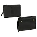Burberrys Clutch Bag Leather 2Set Navy Auth ar8996 - Autre Marque