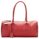 Prada Vitello Daino Boston Bag Leather Handbag BR0227 in Excellent condition